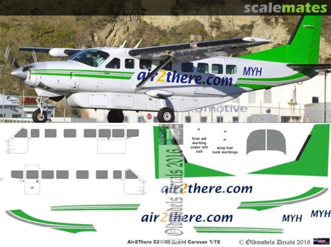 Boxart C208B Grand Caravan MYH - Air2There OMD1008 Oldmodels Decals
