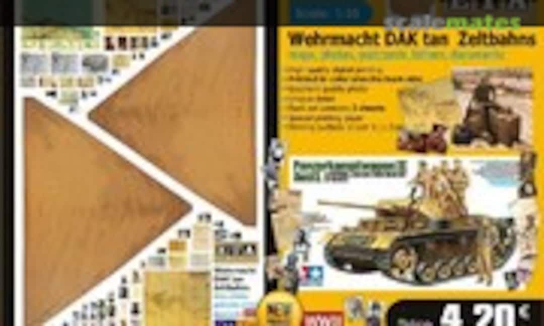 1:35 Wehrmacht DAK tan Zeltbahns (ETA Diorama Accessories 643)