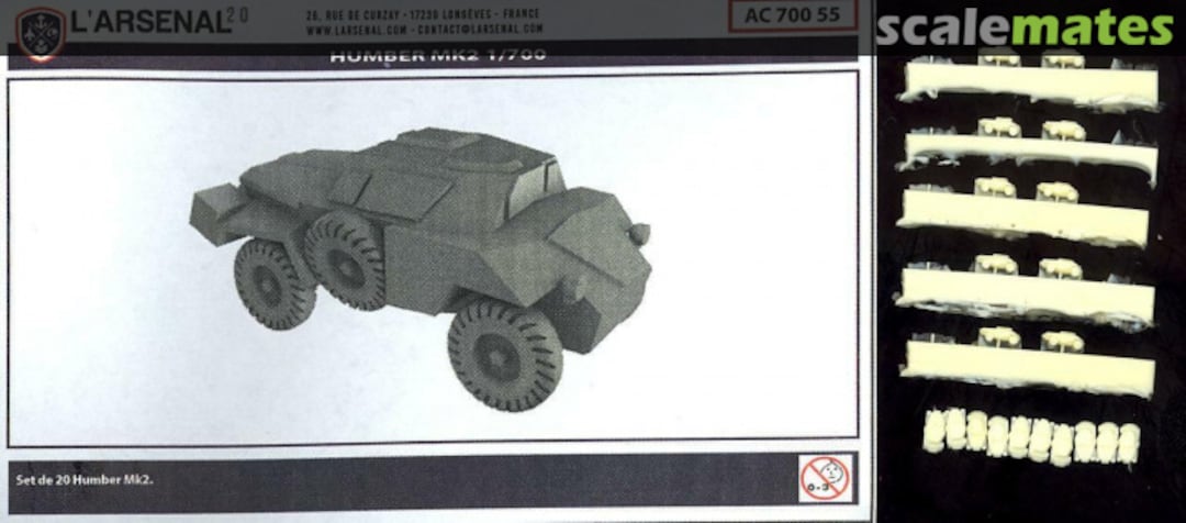 Boxart British Army Humber Mk.2 AC 700 55 L'Arsenal Boxart British Army Humber Mk.2 AC 700 55 L'Arsenal
