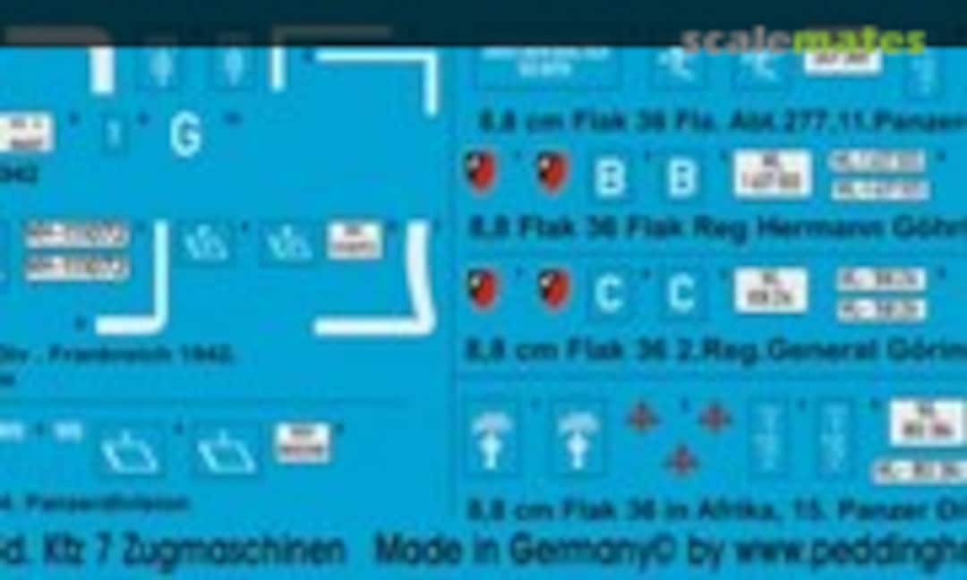 1:35 8 ton Sd.Kfz. 7 Zugmaschinen (Peddinghaus-Decals EP 2676) EP 2676
