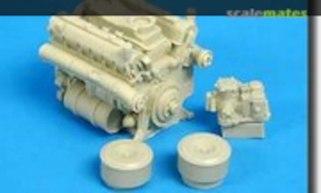 1:35 Tiger II Engine with 2 Aircleaners (Tank Workshop TWS1034)