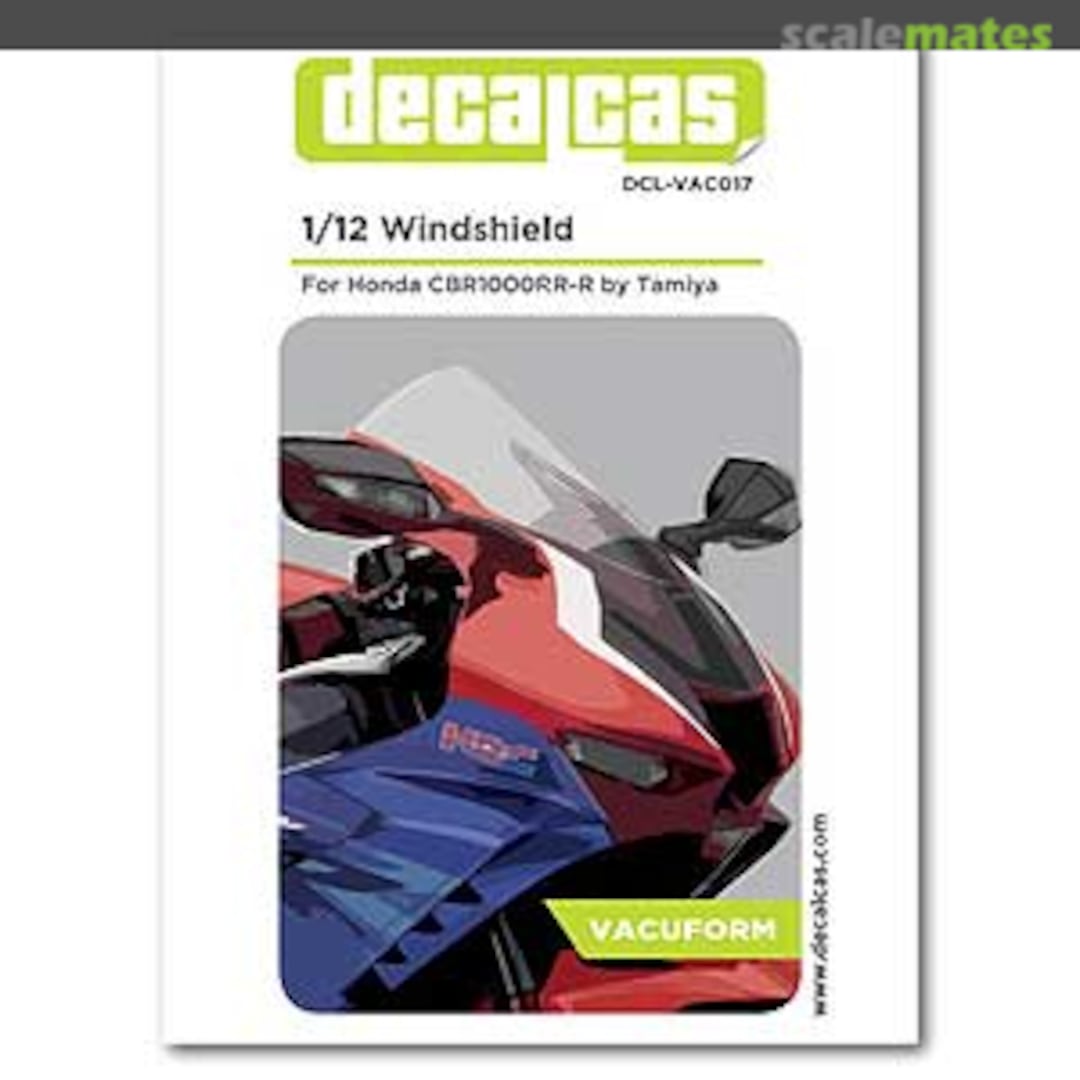 Boxart Honda CBR1000RR-R Whindshield DCL-VAC017 Decalcas Boxart Honda CBR1000RR-R Whindshield DCL-VAC017 Decalcas