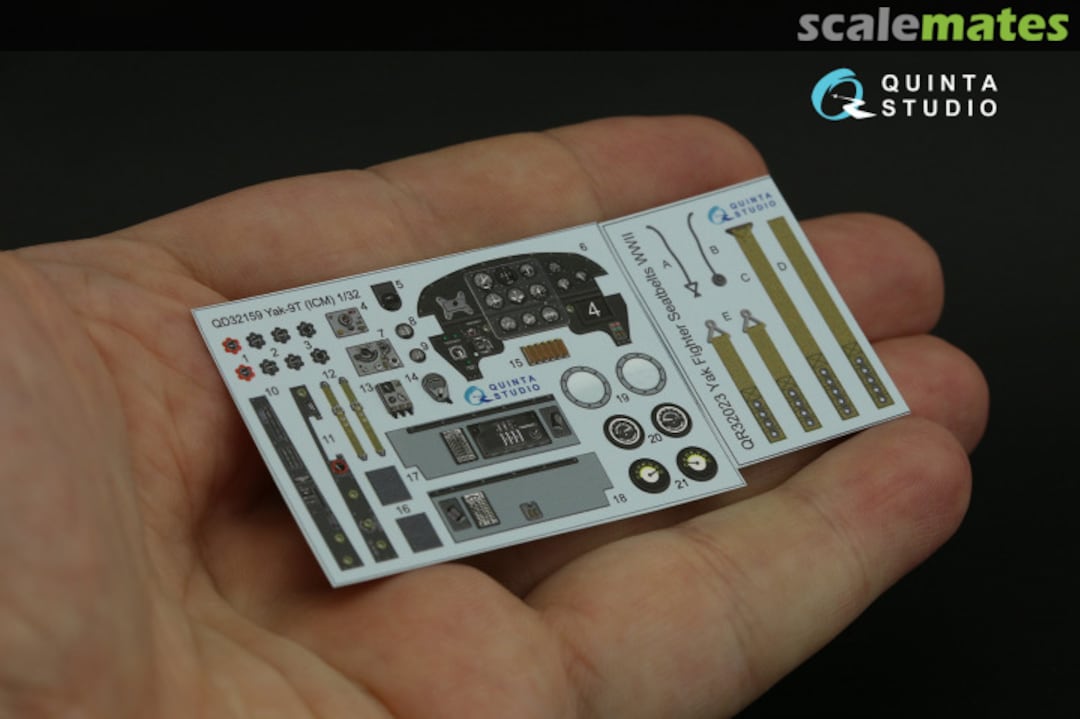 Contents Yak-9T/K interior 3D decals QD32159 Quinta Studio Contents Yak-9T/K interior 3D decals QD32159 Quinta Studio