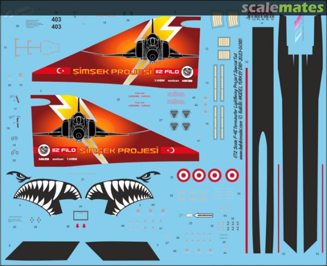 Boxart F-4E Terminator Lightning Project Special Tail Art Decal Set Dbt-01380 Babibi model Boxart F-4E Terminator Lightning Project Special Tail Art Decal Set Dbt-01380 Babibi model
