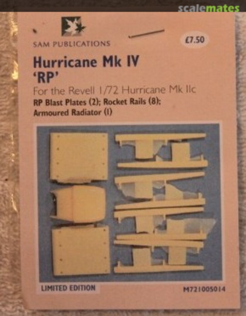 Boxart Hurricane Mk IV 'RP' M721005014 SAM Publications Boxart Hurricane Mk IV 'RP' M721005014 SAM Publications
