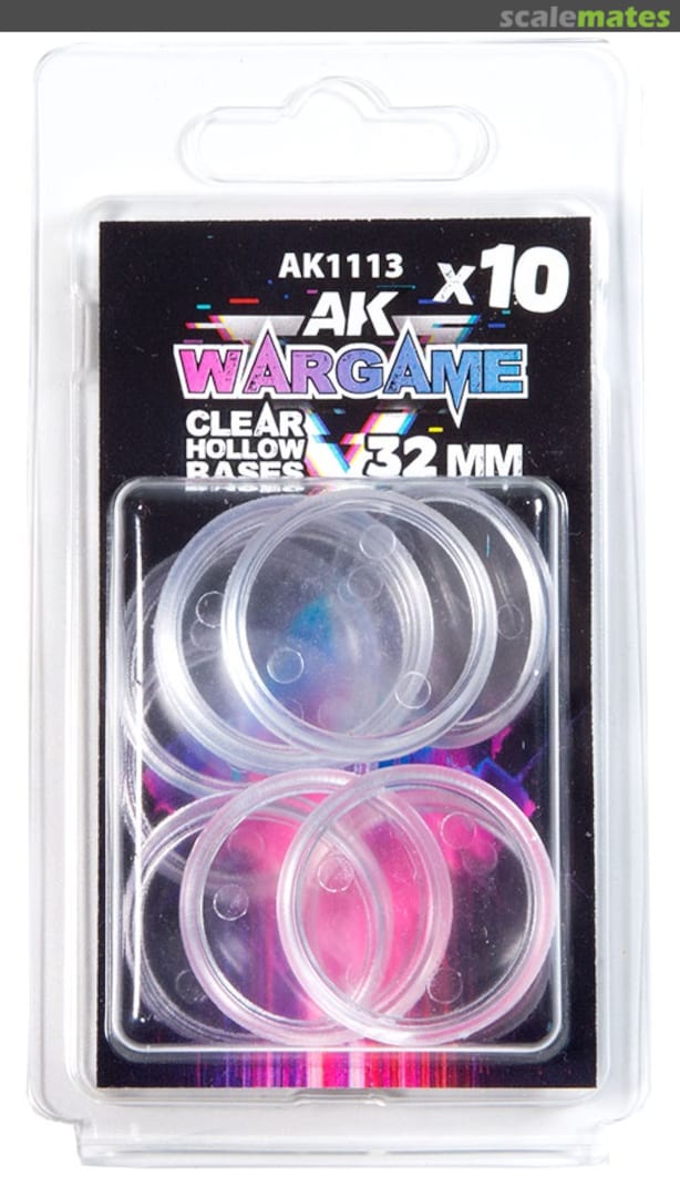 Boxart CLEAR HOLLOW BASES 32 mm x 10 units AK 1113 AK Interactive Boxart CLEAR HOLLOW BASES 32 mm x 10 units AK 1113 AK Interactive
