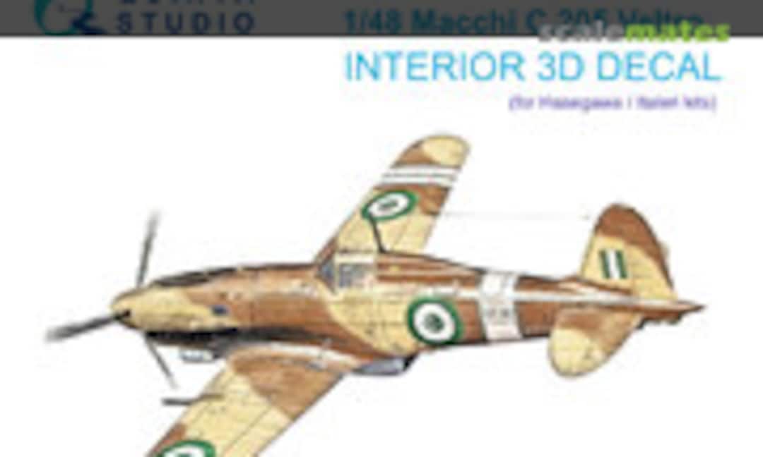 1:48 Macchi C.205 Veltro interior 3D decals (Quinta Studio QD48391) QD48391