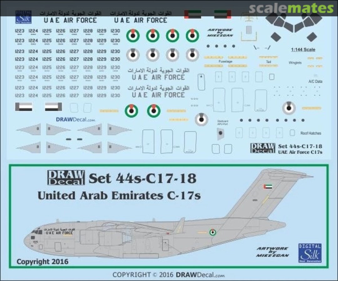Boxart United Arab Emirates C-17s 44-C17-18 Draw Decal Boxart United Arab Emirates C-17s 44-C17-18 Draw Decal