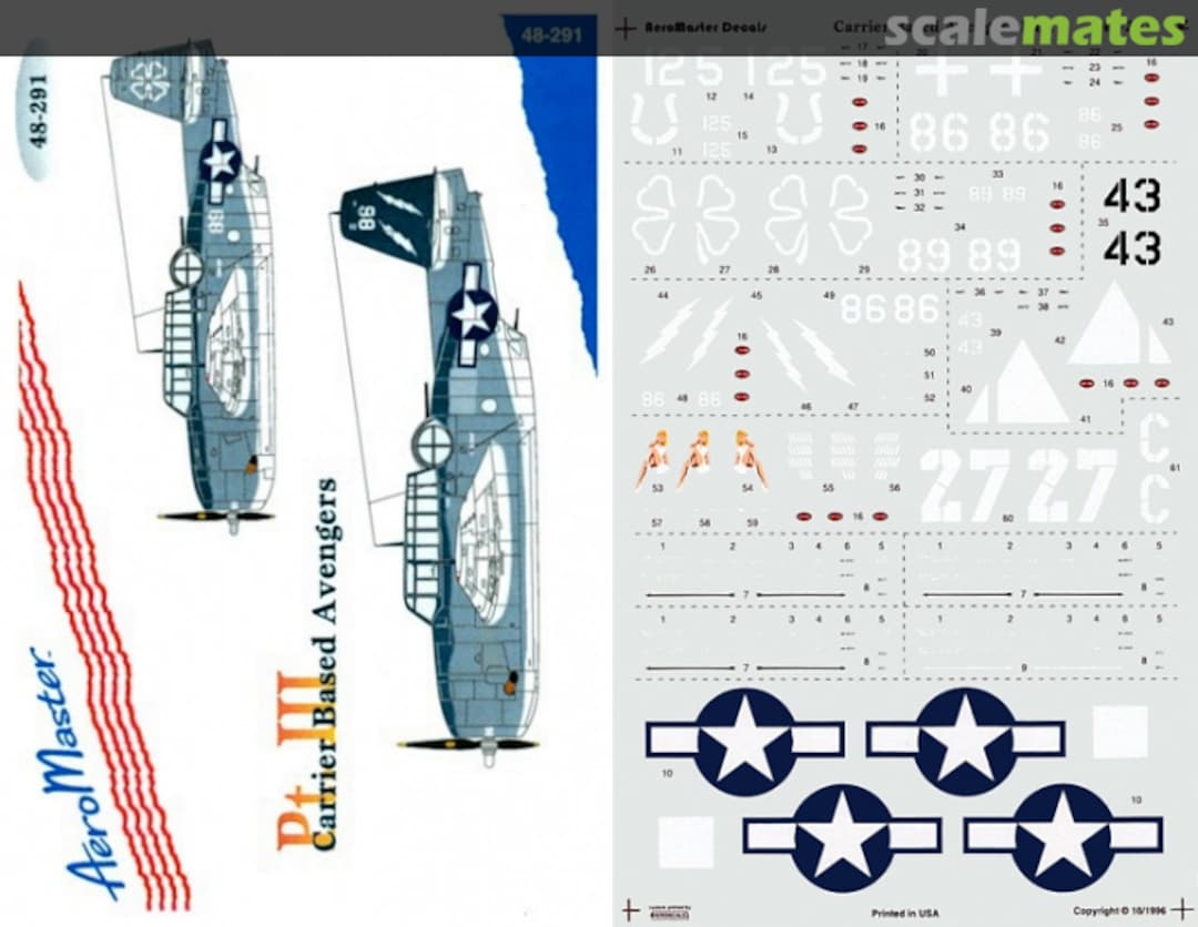 Boxart Carrier Based Avengers Pt. III 48-291 AeroMaster Boxart Carrier Based Avengers Pt. III 48-291 AeroMaster