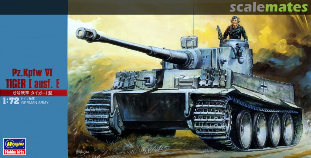 Boxart Pz.Kpfw VI Tiger I Ausf. E 31108 Hasegawa Boxart Pz.Kpfw VI Tiger I Ausf. E 31108 Hasegawa