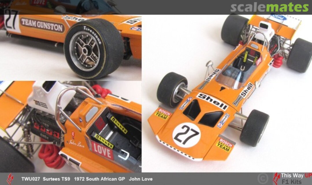 Boxart Surtees-Ford TS7 Team Gunston TWU 027 This Way Up Boxart Surtees-Ford TS7 Team Gunston TWU 027 This Way Up