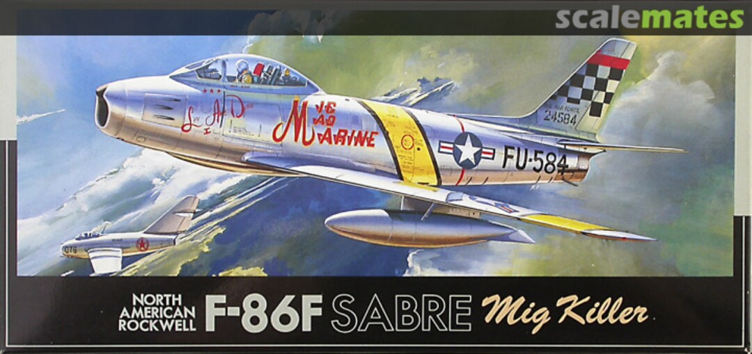 Boxart North American Rockwell F-86F Sabre MiG Killer 25019 Fujimi Boxart North American Rockwell F-86F Sabre MiG Killer 25019 Fujimi