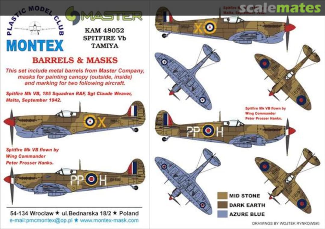Boxart Spitfire Mk.Vb (Malta) KAM48052 Montex Boxart Spitfire Mk.Vb (Malta) KAM48052 Montex