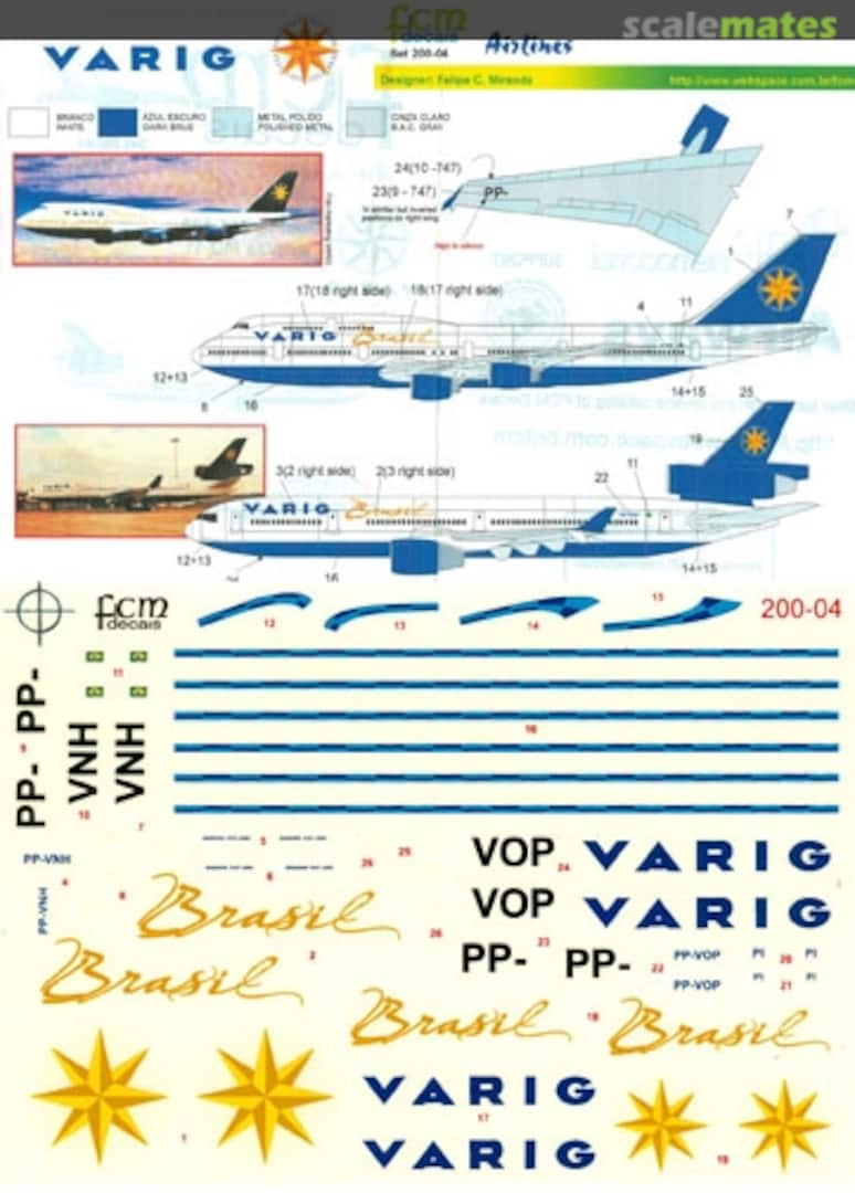 Boxart Airlines: VARIG 747-300SUD & MD-11 200-04 FCM Boxart Airlines: VARIG 747-300SUD & MD-11 200-04 FCM