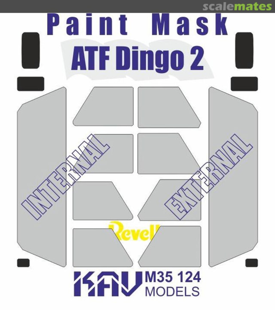 Boxart ATF Dingo 2 paint masks KAV M35 124 KAV models Boxart ATF Dingo 2 paint masks KAV M35 124 KAV models
