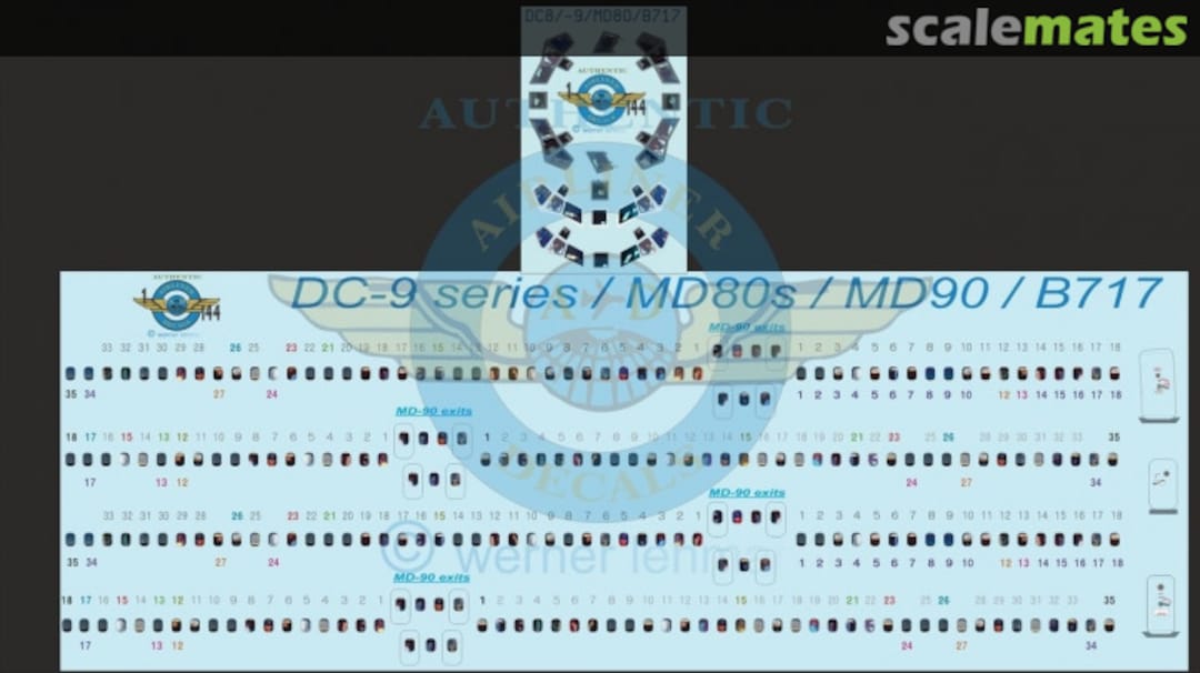 Boxart Cockpit and Cabin Windows DC-9 series / MD-80s / MD-90 / B717 DC-9 Authentic-Airliner-Decals Boxart Cockpit and Cabin Windows DC-9 series / MD-80s / MD-90 / B717 DC-9 Authentic-Airliner-Decals
