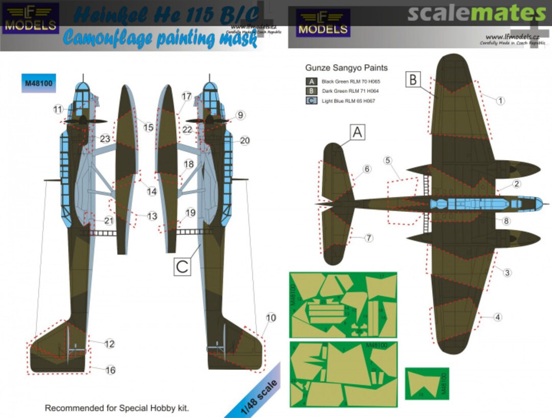 Boxart Heinkel He 115 B/C M48100 LF Models Boxart Heinkel He 115 B/C M48100 LF Models