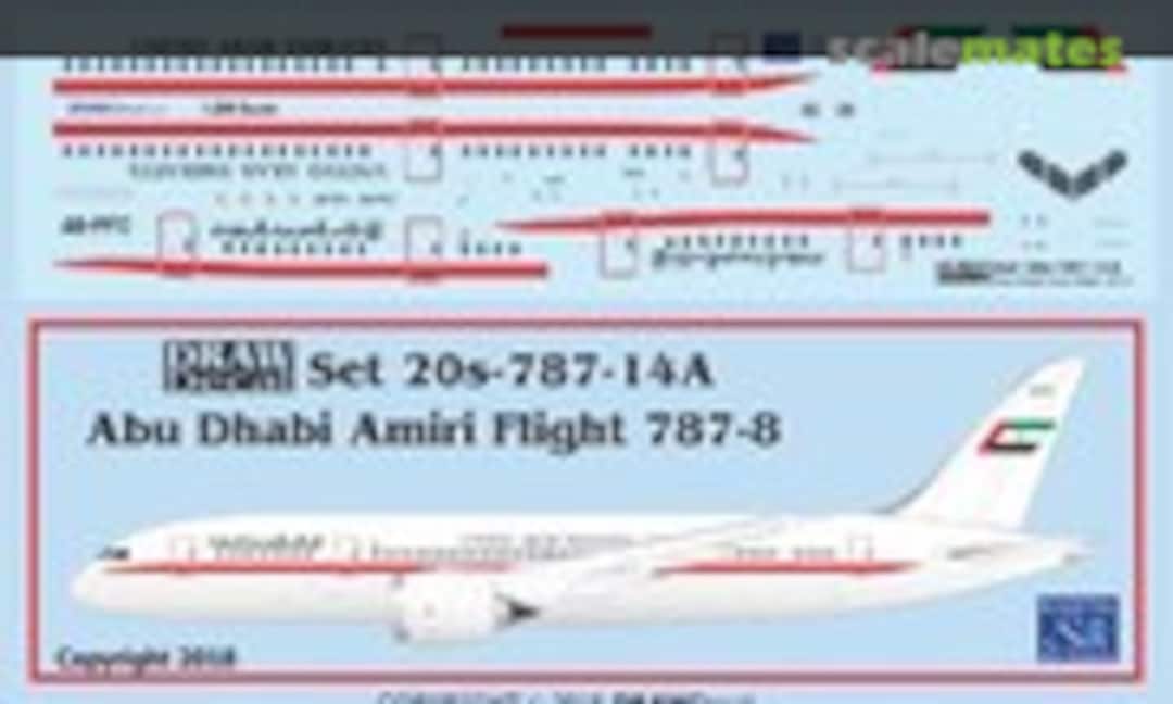 1:200 UAE Amiri Flight 787-8 Dreamliner A6-PFC (Draw Decal 20-787-14A) 20-787-14A
