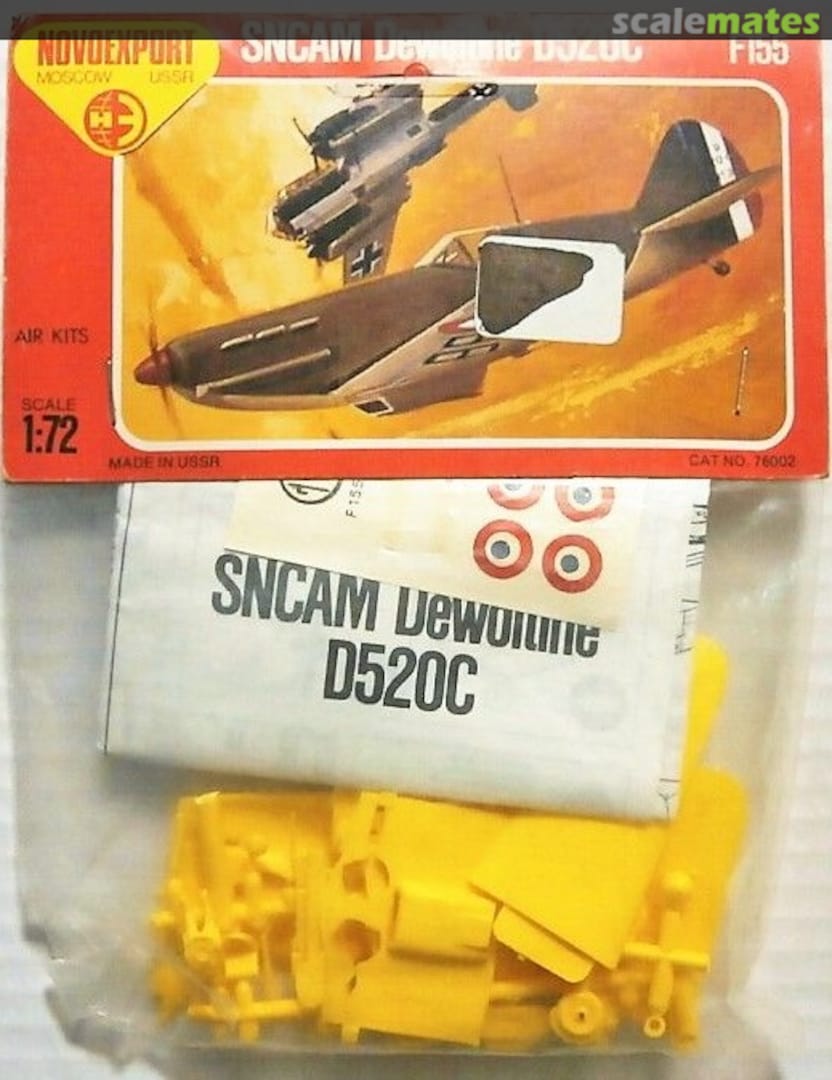 Boxart SNCAM Dewoitine D520C 76002 Novoexport Boxart SNCAM Dewoitine D520C 76002 Novoexport