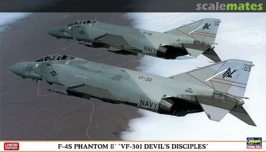 Boxart F-4S Phantom II `VF-301 Devil's Disciples´ 02023 Hasegawa Boxart F-4S Phantom II `VF-301 Devil's Disciples´ 02023 Hasegawa