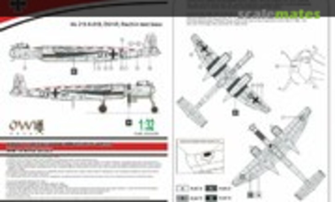 1:32 He 219 A-019, W.Nr. 190113, DV+VI (OWL D32020) D32020