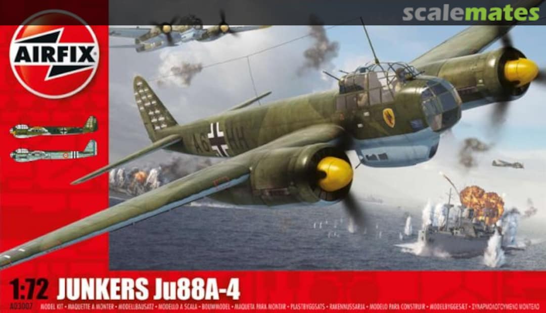Boxart Junkers Ju88 A-4 A03007 Airfix Boxart Junkers Ju88 A-4 A03007 Airfix