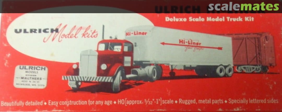 Boxart Mack 2 Axle Tractor with Van 2V1 Ulrich Model Kits Boxart Mack 2 Axle Tractor with Van 2V1 Ulrich Model Kits