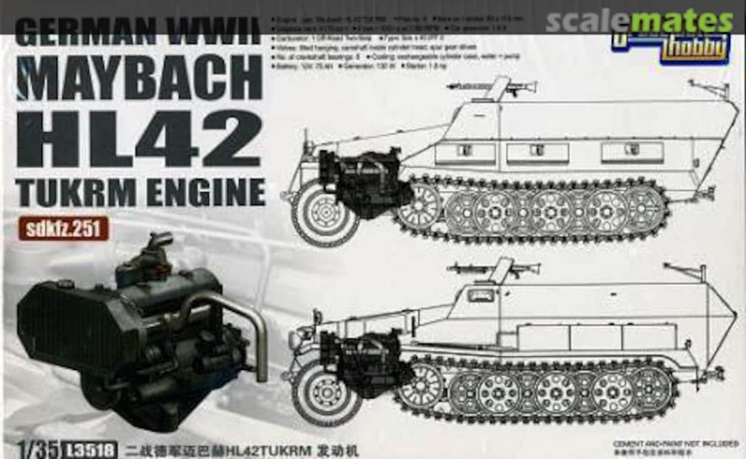 Boxart Maybach HL 42 TUKRM Engine L3518 Great Wall Hobby Boxart Maybach HL 42 TUKRM Engine L3518 Great Wall Hobby