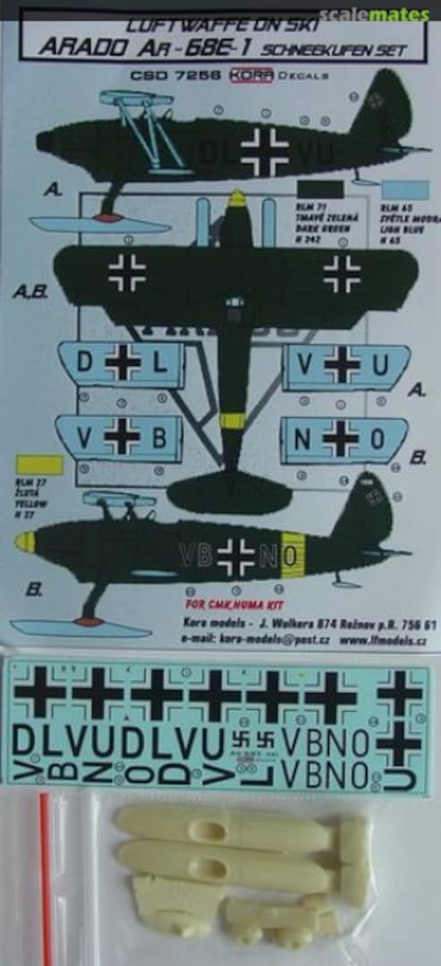 Boxart Arado Ar-68E-1 CSD7256 Kora Models Boxart Arado Ar-68E-1 CSD7256 Kora Models