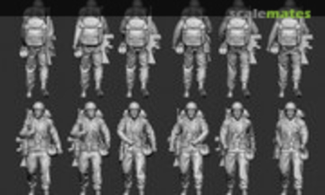 1:72 Bundeswehr - marschierende Soldaten (Germania Figuren STL CW 1003) STL CW 1003