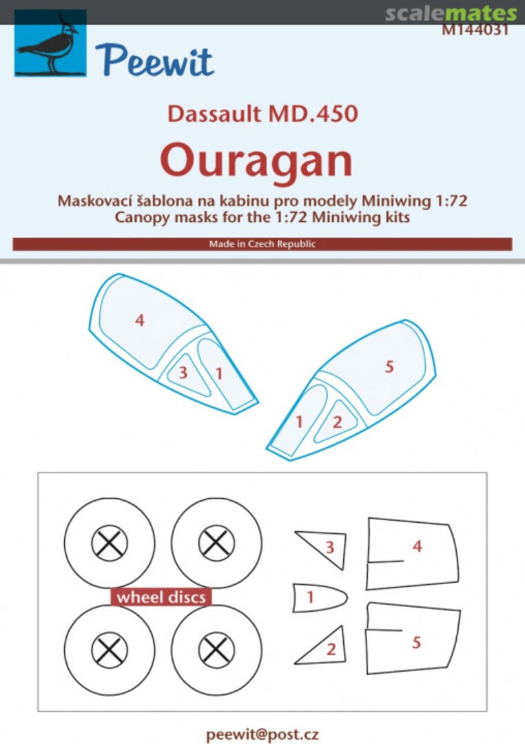 Boxart Dassault MD.450 Ouragan M144031 Peewit Boxart Dassault MD.450 Ouragan M144031 Peewit