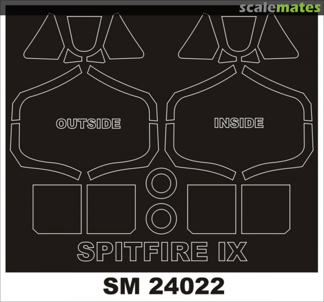 Boxart Spitfire IX Airfix SM24022 Montex Boxart Spitfire IX Airfix SM24022 Montex