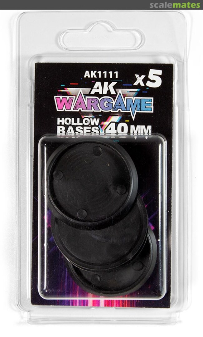 Boxart HOLLOW BASES 40 mm x 5 units AK 1111 AK Interactive