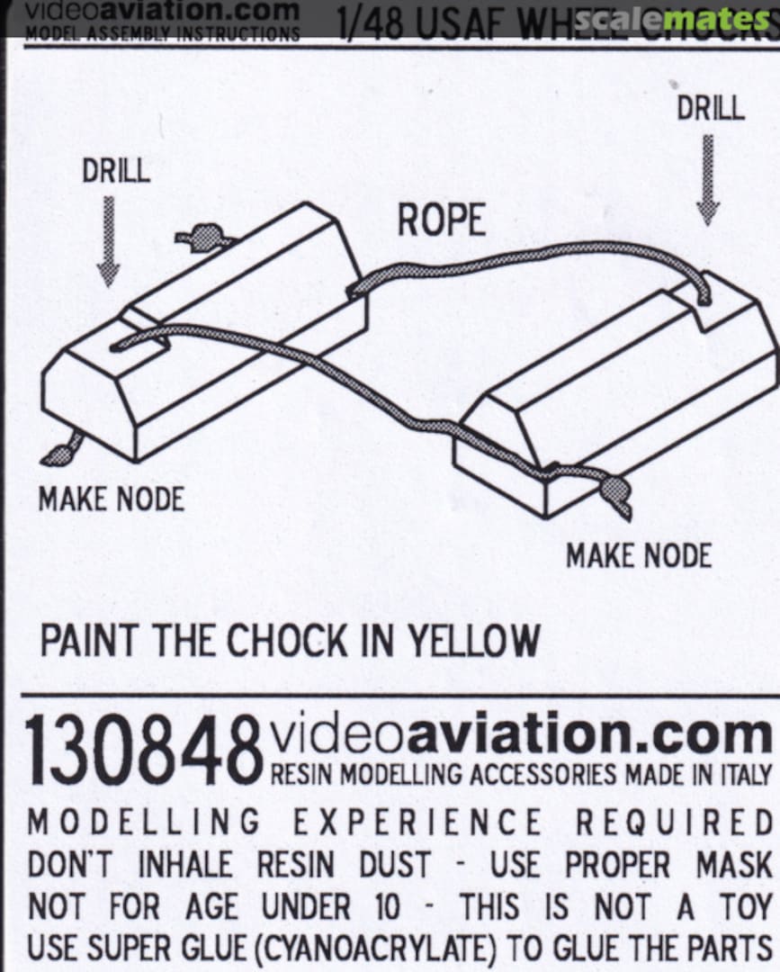 Boxart USAF wheel chocks 130848 Videoaviation.com Boxart USAF wheel chocks 130848 Videoaviation.com
