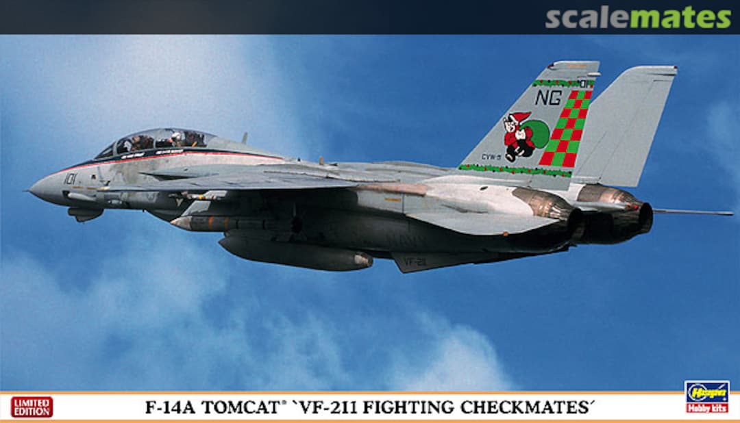 Boxart F-14A Tomcat `VF-211 Fighting Checkmates´ 02022 Hasegawa Boxart F-14A Tomcat `VF-211 Fighting Checkmates´ 02022 Hasegawa