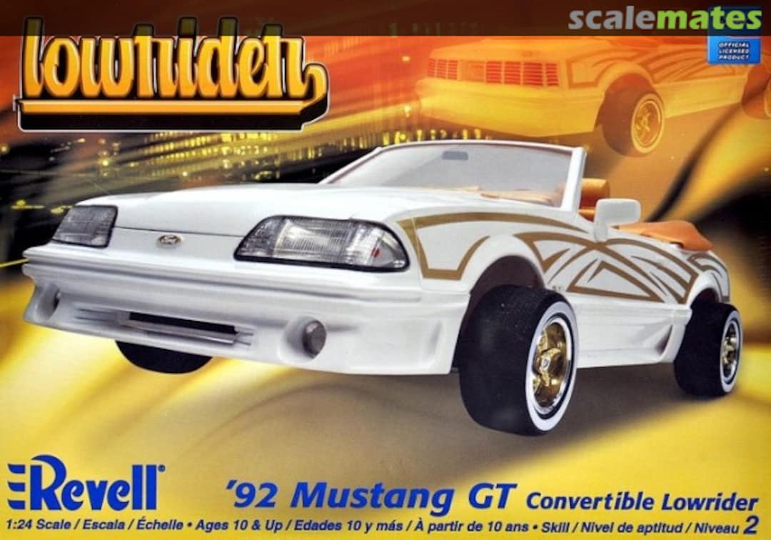Boxart '92 Mustang GT Convertible Lowrider 85-2044 Revell Boxart '92 Mustang GT Convertible Lowrider 85-2044 Revell