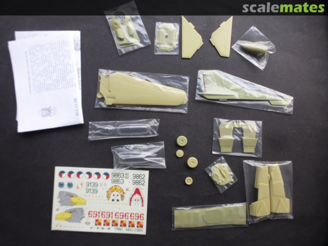 Contents MiG-23 BN Conversion Kit 48007 MiKu Contents MiG-23 BN Conversion Kit 48007 MiKu