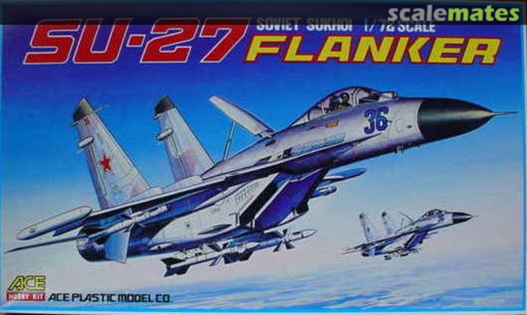Boxart Soviet Sukhoi Su-27 Flanker P144 ACE Hobby Kit Boxart Soviet Sukhoi Su-27 Flanker P144 ACE Hobby Kit