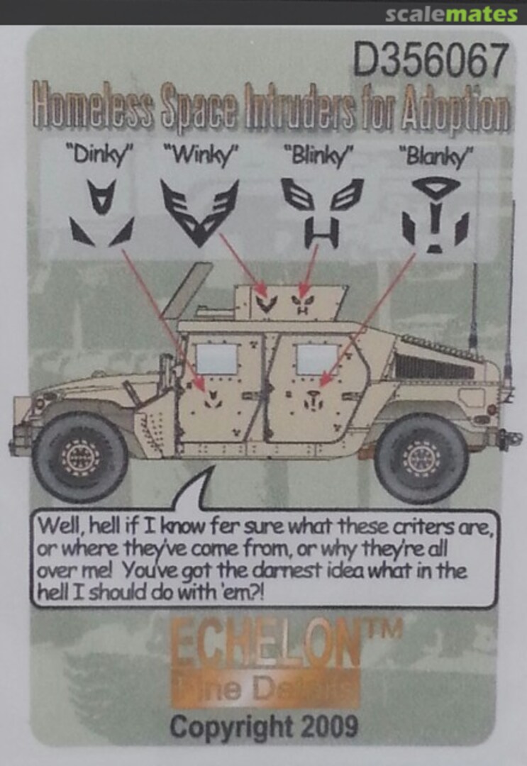 Boxart Homeless Space Intruders for Adoption D356067 Echelon Fine Details Boxart Homeless Space Intruders for Adoption D356067 Echelon Fine Details