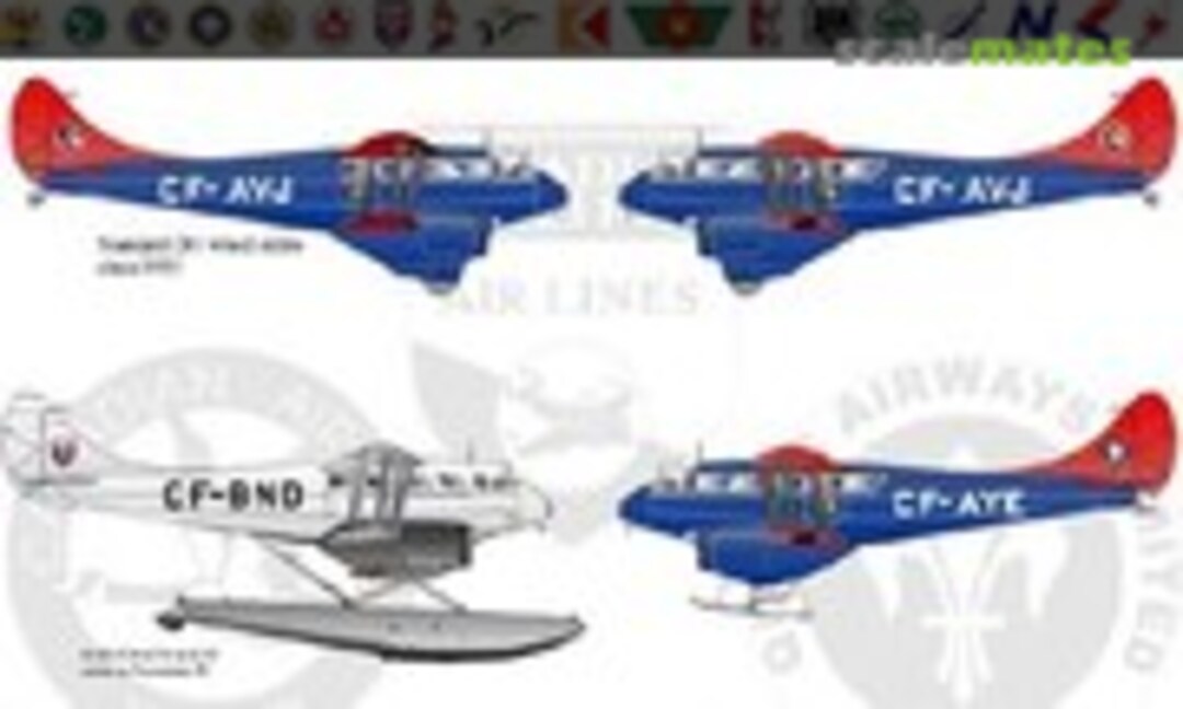 1:72 Canadian DH-89a Rapides (Whiskey Jack Decals 72-029) 72-029