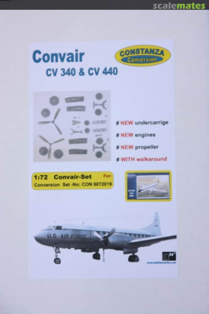 Boxart Convair CV 340 & CV 440 CON 6072019 Constanza Kit Boxart Convair CV 340 & CV 440 CON 6072019 Constanza Kit