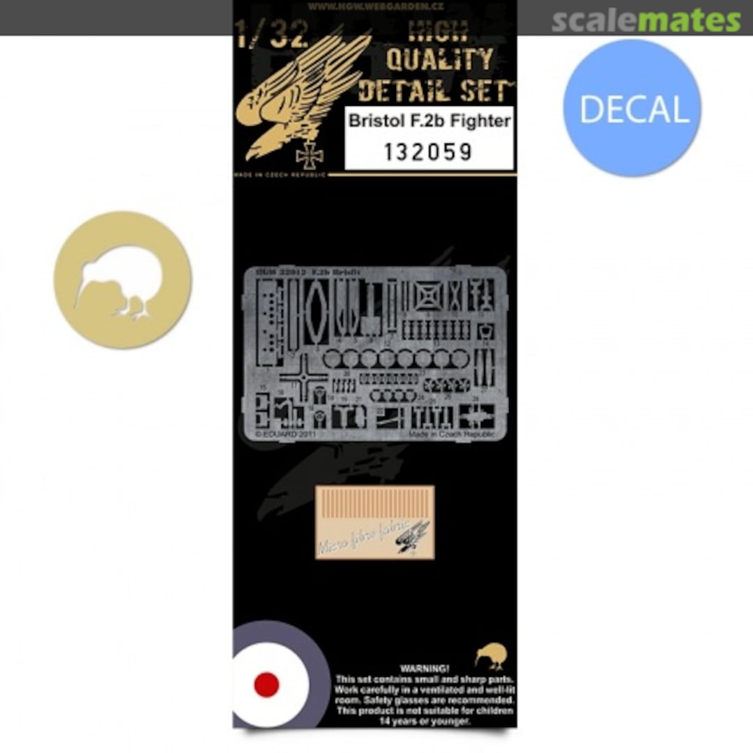 Boxart Bristol F.2B Fighter - PE Detail Set & Fabric 132059 HGW Models Boxart Bristol F.2B Fighter - PE Detail Set & Fabric 132059 HGW Models