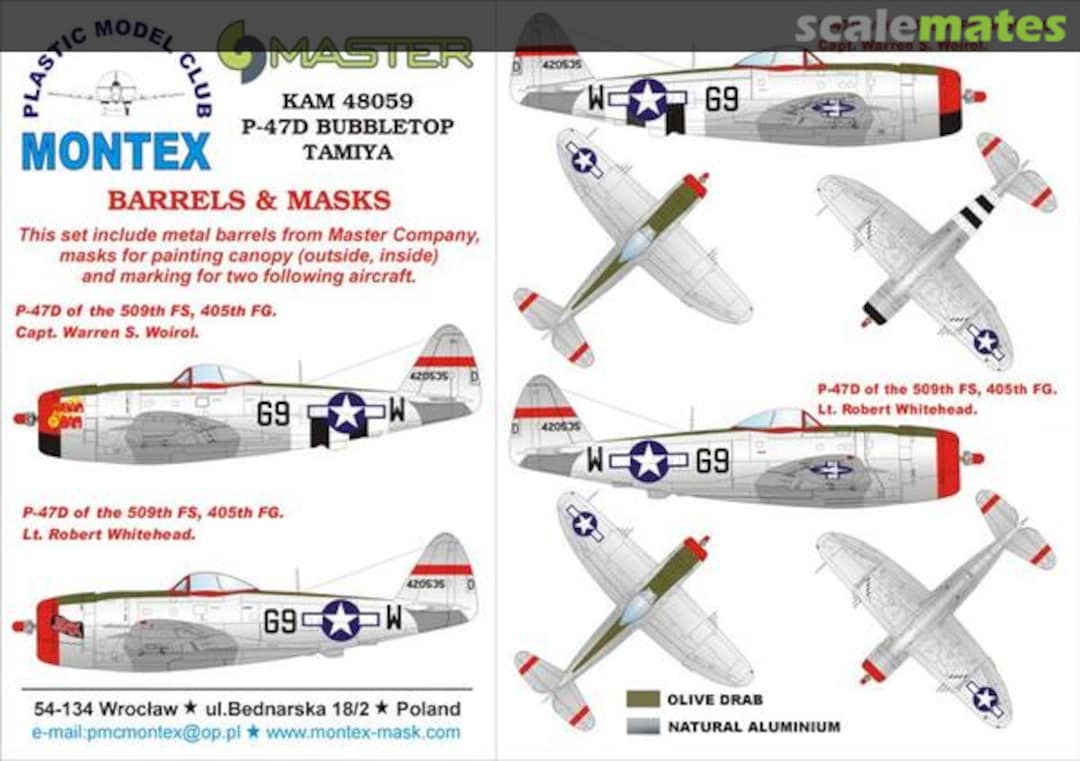 Boxart Republic P-47D Thunderbolt KAM48059 Montex Boxart Republic P-47D Thunderbolt KAM48059 Montex