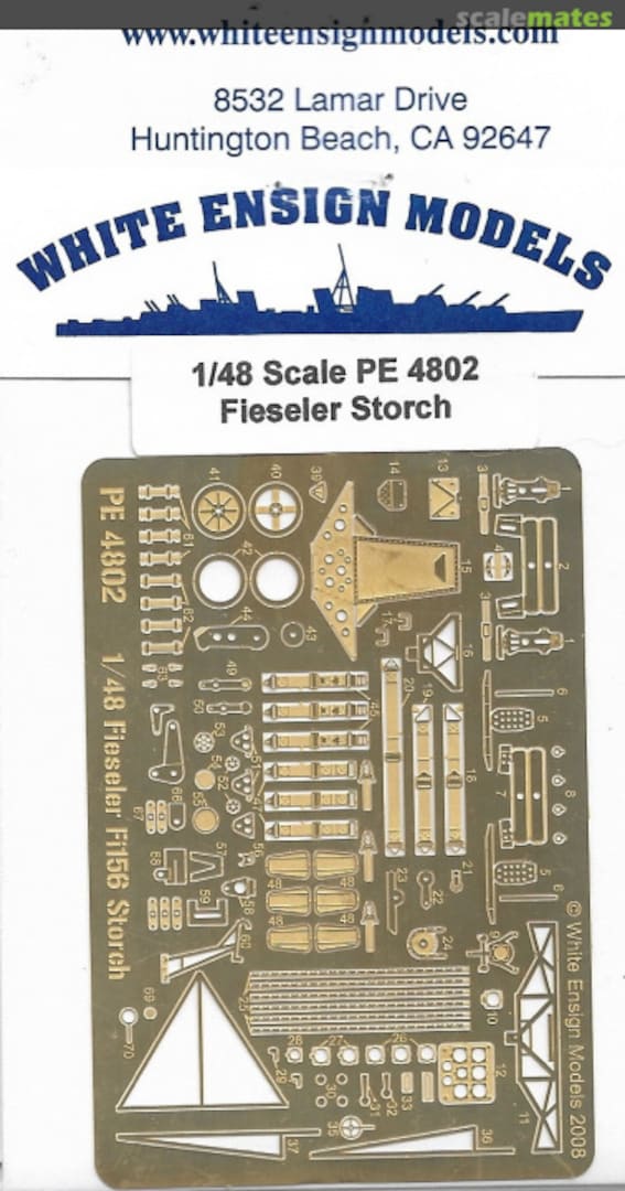 Boxart Fieseler Fi-156 Storch Detail-up Set PE 4802 White Ensign Models