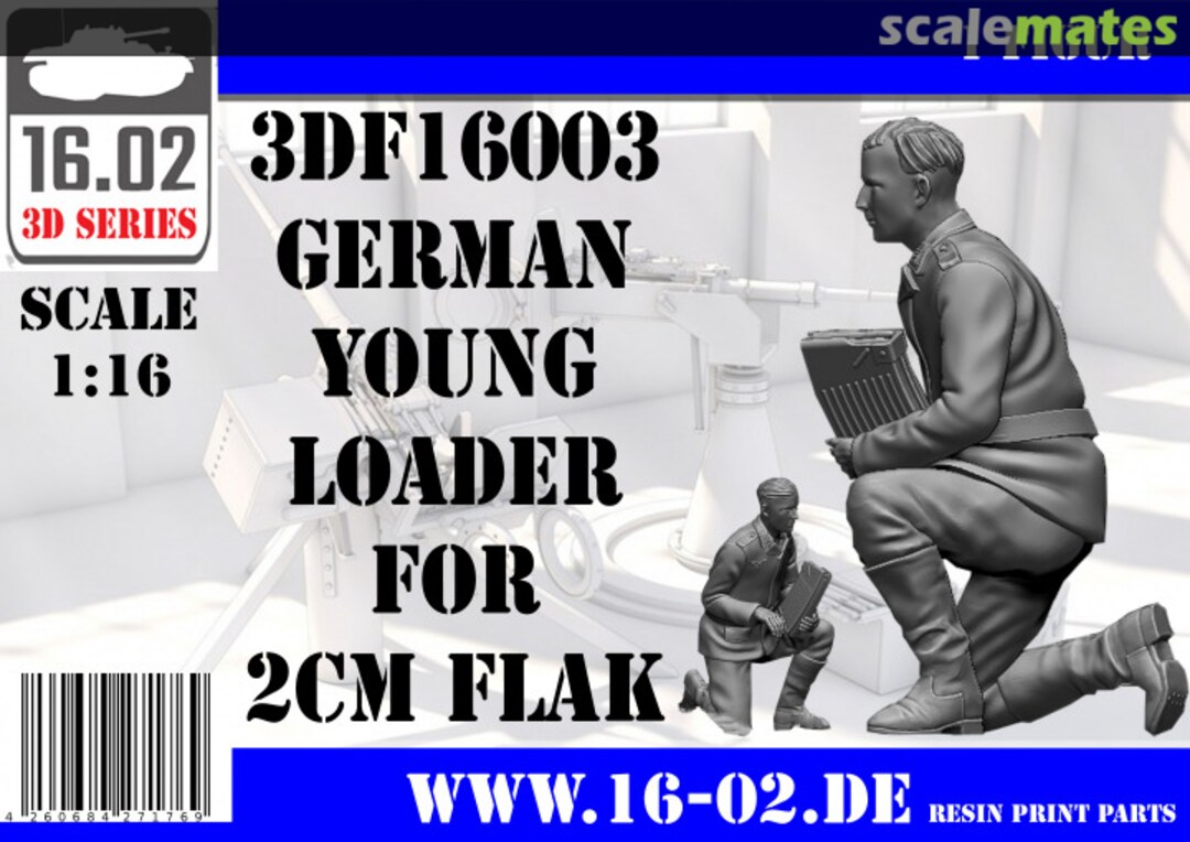 Boxart Young Loader for 2cm Flak 38 3DF16003 16.02 Boxart Young Loader for 2cm Flak 38 3DF16003 16.02