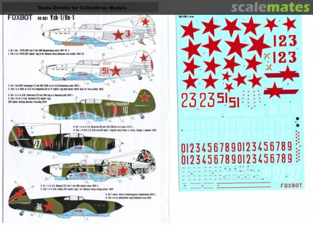 Boxart Yak-1 48-001 Foxbot Boxart Yak-1 48-001 Foxbot