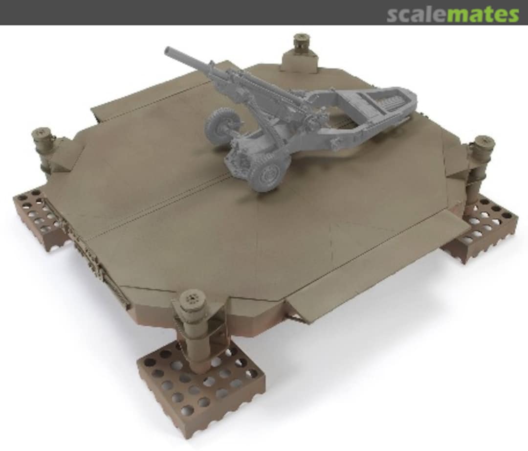 Boxart Artillery firing platform HF081 Hobby Fan
