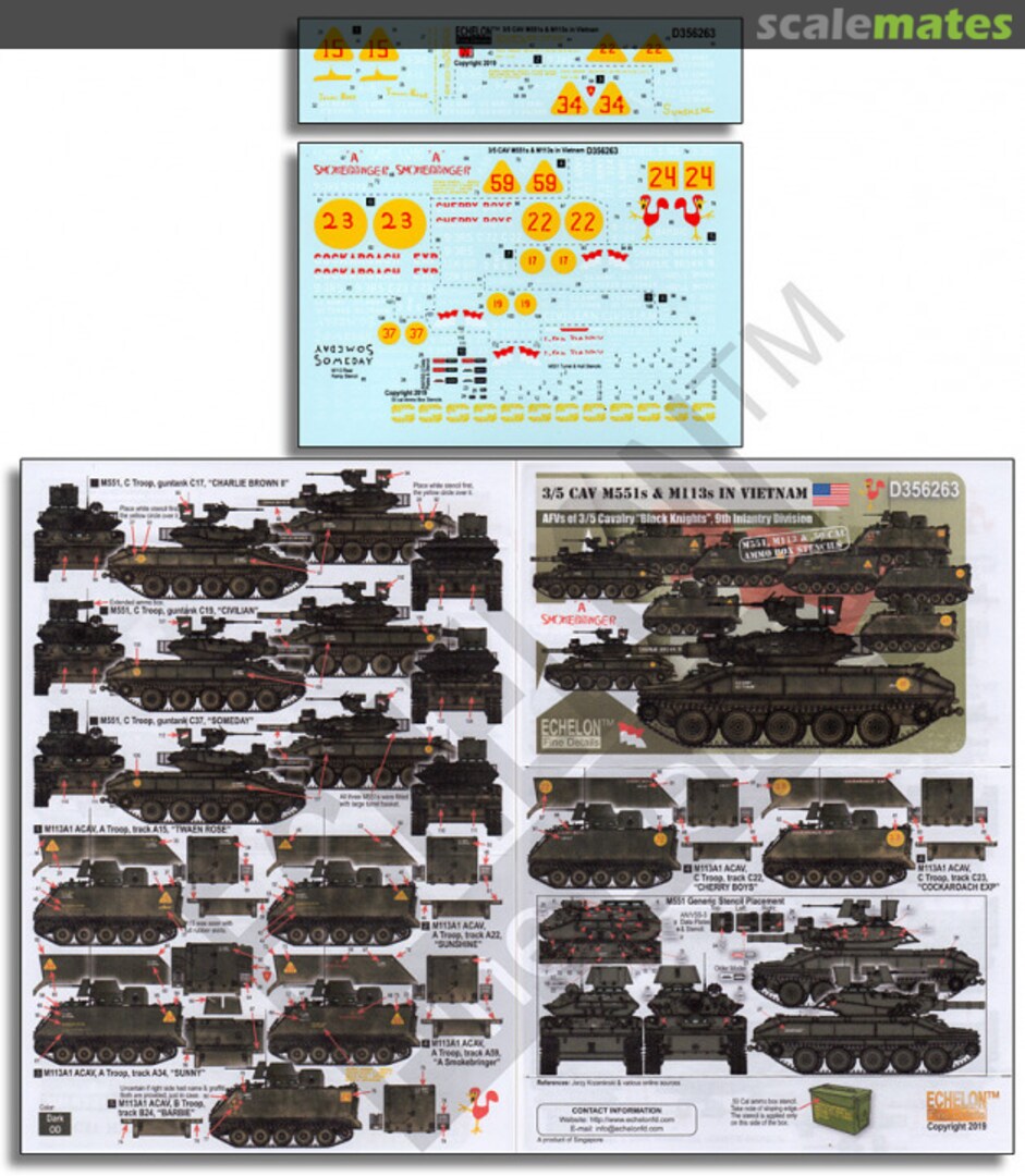 Boxart 3/5 CAV M551s & M113s in Vietnam D356263 Echelon Fine Details Boxart 3/5 CAV M551s & M113s in Vietnam D356263 Echelon Fine Details