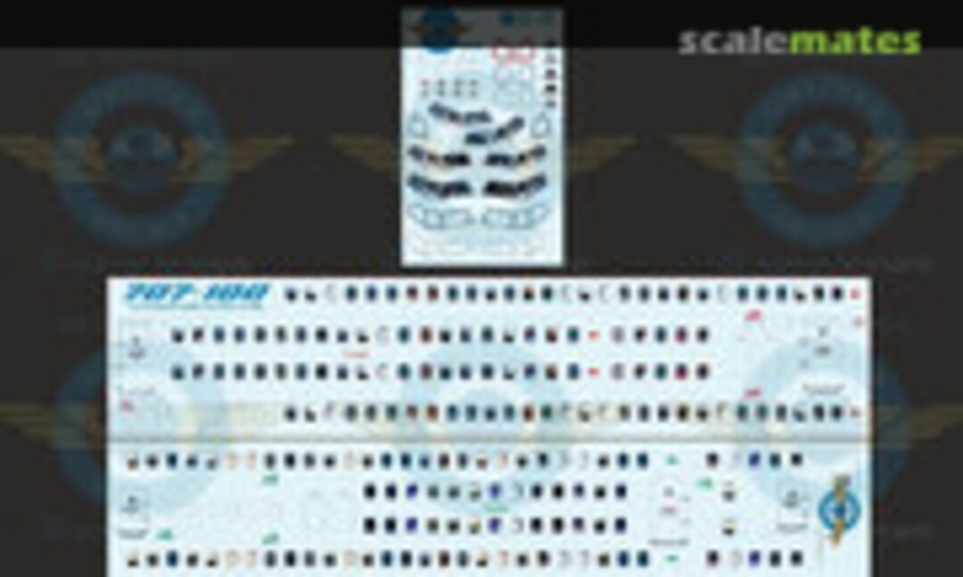 1:144 Cockpit and Cabin Windows B707-100 (Authentic-Airliner-Decals 707-100) 707-100