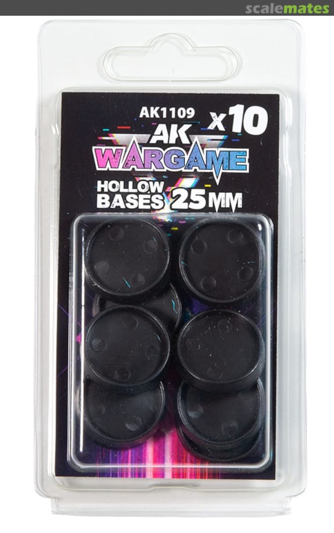 Boxart HOLLOW BASES 25 mm X10 units AK 1109 AK Interactive Boxart HOLLOW BASES 25 mm X10 units AK 1109 AK Interactive